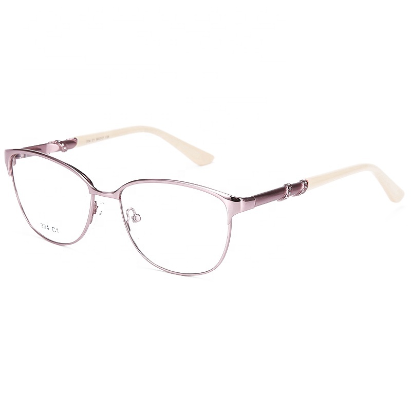 Alloy Cat Eye Glasses Frames Ultra-light Full Frame Brand Designer Optical Myopia Eyewear Prescription Eyeglasses