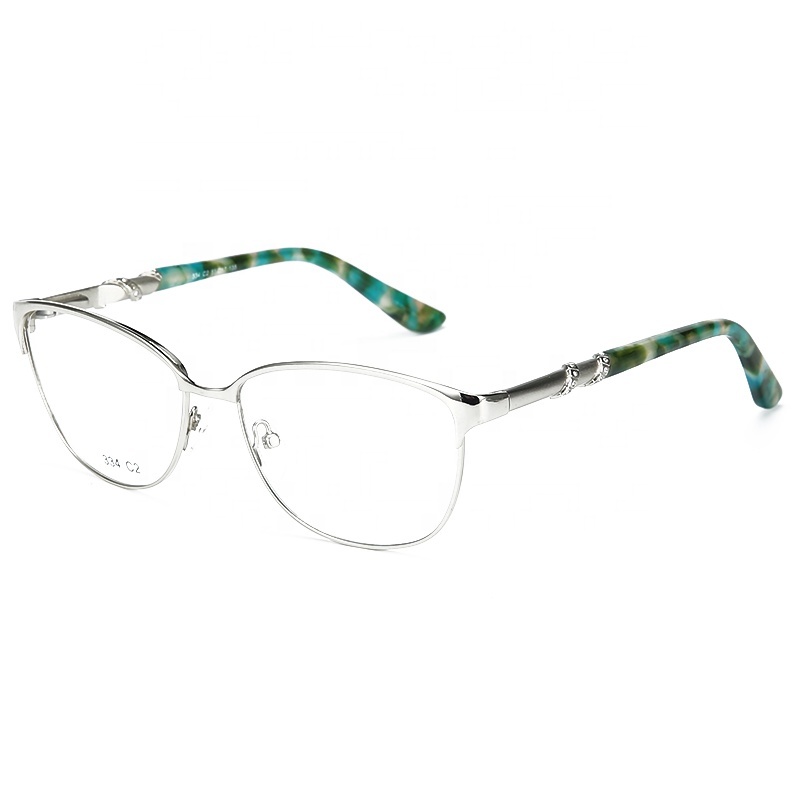 Alloy Cat Eye Glasses Frames Ultra-light Full Frame Brand Designer Optical Myopia Eyewear Prescription Eyeglasses