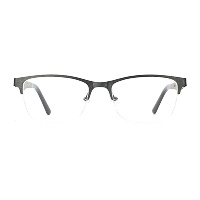 Alloy Glasses Frame Men Ultralight Half Square Myopia Prescription Lens 2020 Hot Optical Frames Screwless Eyewear