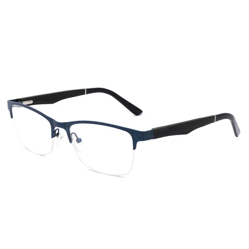 Alloy Glasses Frame Men Ultralight Half Square Myopia Prescription Lens 2020 Hot Optical Frames Screwless Eyewear