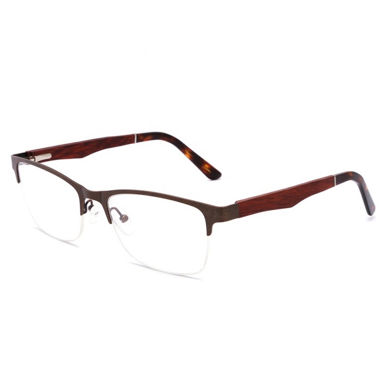 Alloy Glasses Frame Men Ultralight Half Square Myopia Prescription Lens 2020 Hot Optical Frames Screwless Eyewear