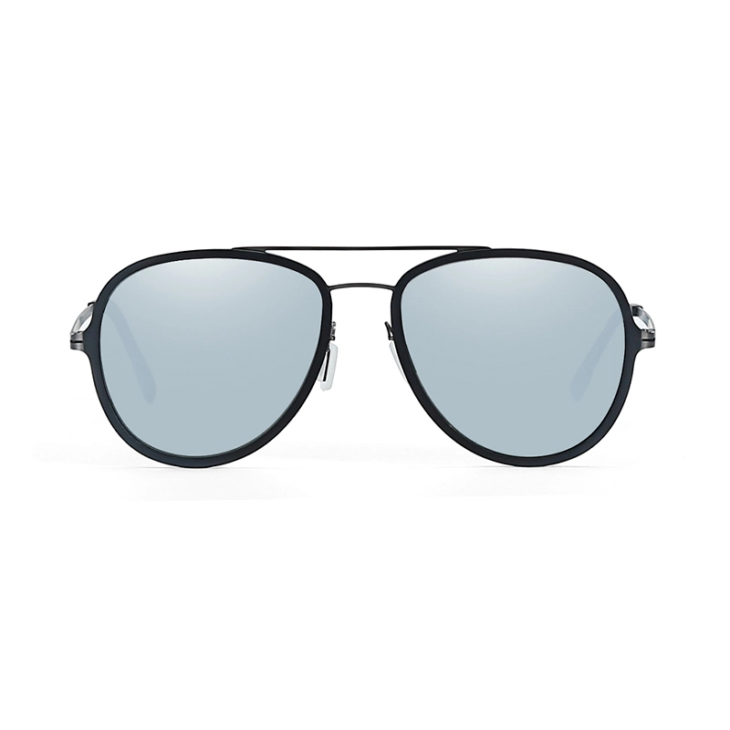 Classic Pilot Polarized Sunglasses Women's Men's Small Retro Double Bridge Light Metal Frame Gafas De Sol Masculino