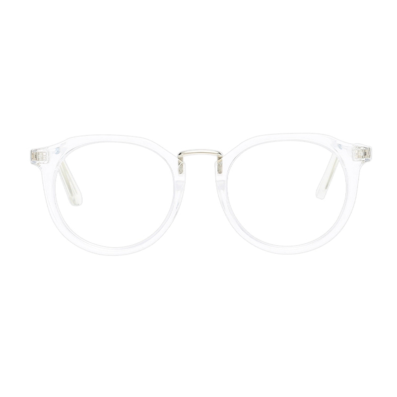 Anti Blue Light Glasses Retro Round Frame Men Anti Eyestrain Blue Ray Computer Glasses Prescription Myopia Hyperopia Lens