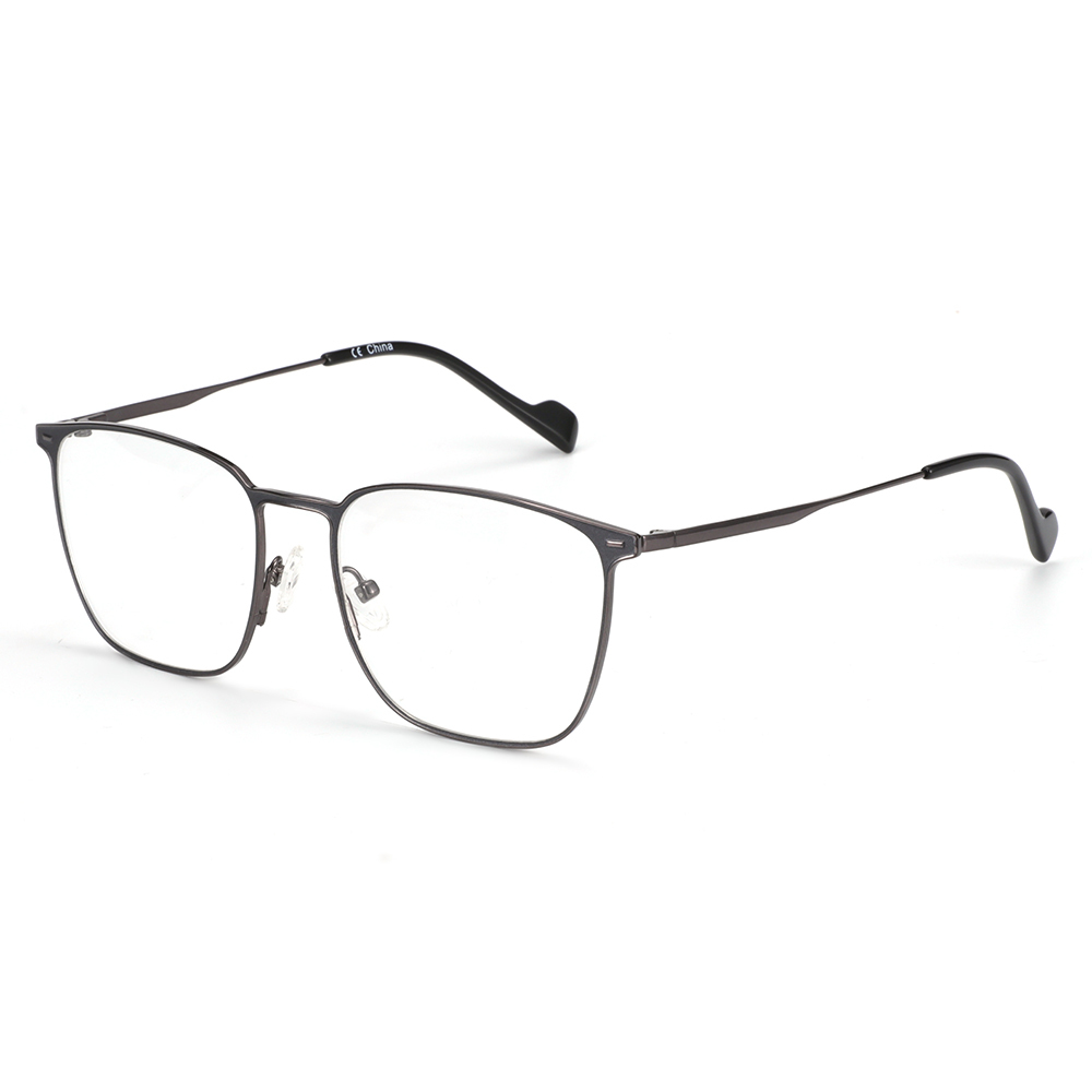 Titanium Glasses Frame Women Men Square Ultra Light Eye Glasses Frames Bluelight Clear Lens Optical Myopia Eyewear