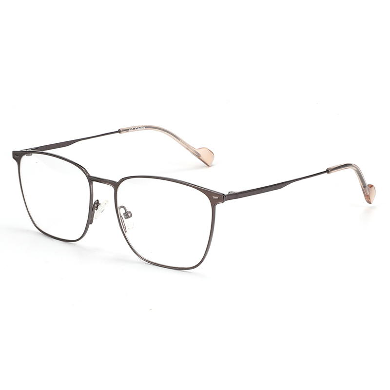 Titanium Glasses Frame Women Men Square Ultra Light Eye Glasses Frames Bluelight Clear Lens Optical Myopia Eyewear