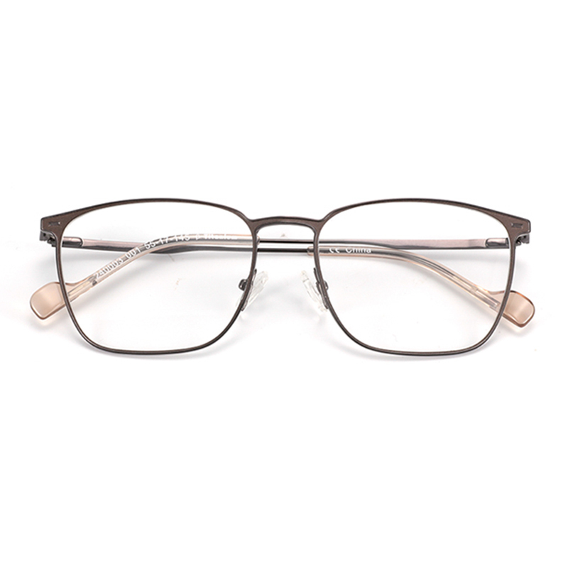 Titanium Glasses Frame Women Men Square Ultra Light Eye Glasses Frames Bluelight Clear Lens Optical Myopia Eyewear