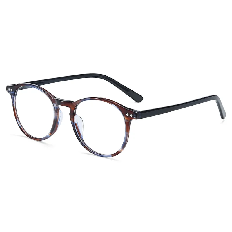 Acetate Round Glasses Frames Men Women Ultralight Retro Anti Blue Light Myopia Optical Eyeglasses Prescription Eyewear