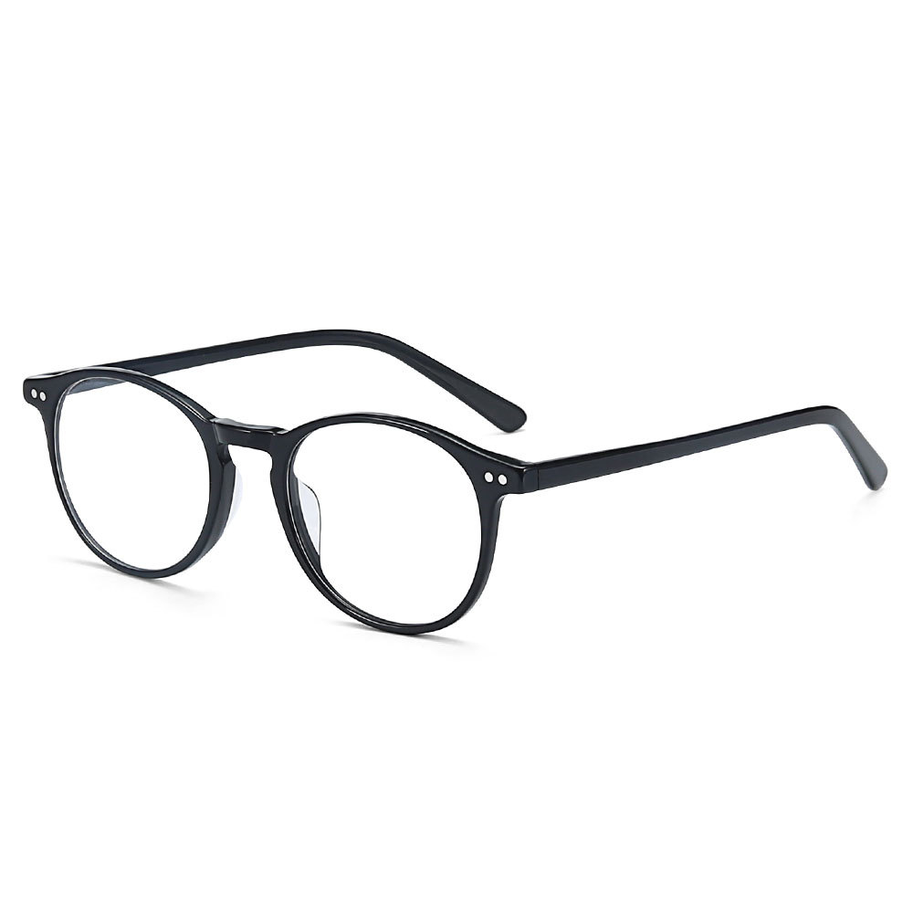 Acetate Round Glasses Frames Men Women Ultralight Retro Anti Blue Light Myopia Optical Eyeglasses Prescription Eyewear