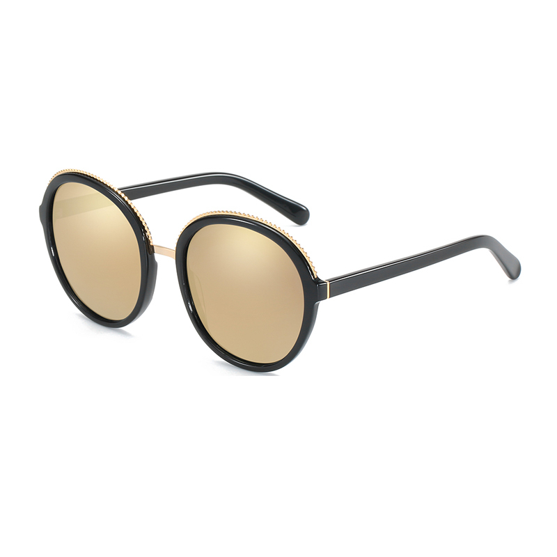 2020 Women Sunglasses Polaroid Lens UV400 Retro Round Driving Polarized Gradient Sun Glasses Frame Fashion Eyewear