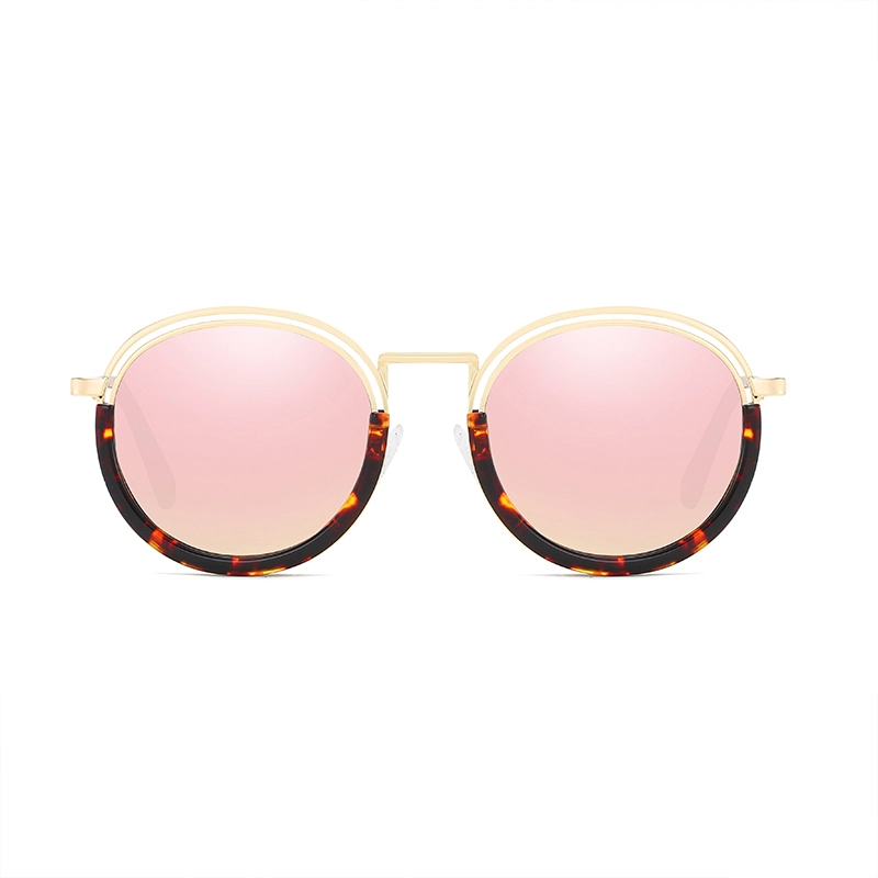 Alloy Polarized Round Sunglasses Women Driving Anti-UV UV400 Polarized Metal Frame Brand Designe Retro Sun Glasses