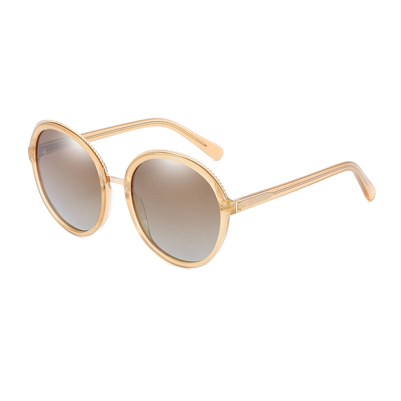2020 Women Sunglasses Polaroid Lens UV400 Retro Round Driving Polarized Gradient Sun Glasses Frame Fashion Eyewear