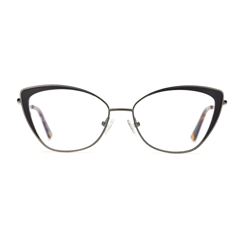 2019 Women Retro Metal Cat Eye Glasses Frame Brand Designer Fashion Eyewear Myopia Prescription Optical Eyeglasses