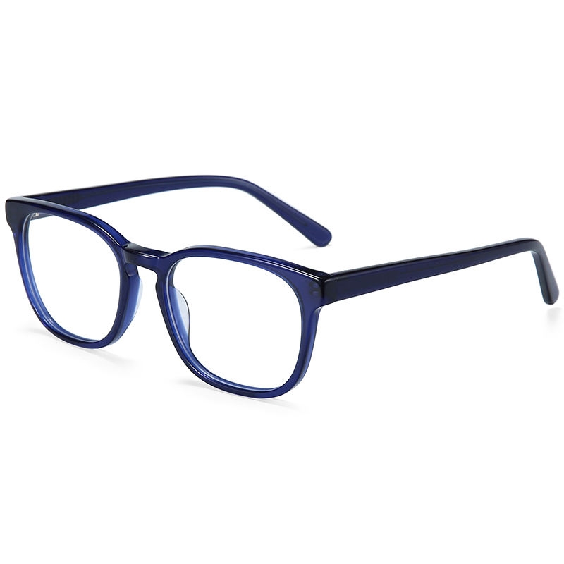 Transparent Acetate Prescription Glasses Women Anti-Blue-Ray Optical Eye Glasses Men Square Myopia Clear Eyeglasses New