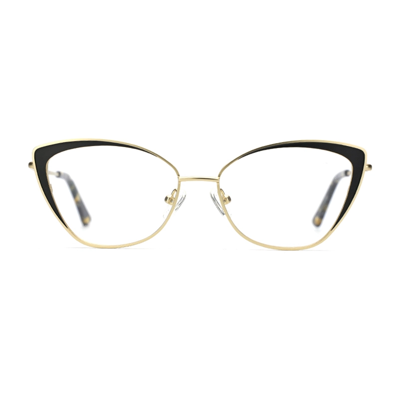 2019 Women Retro Metal Cat Eye Glasses Frame Brand Designer Fashion Eyewear Myopia Prescription Optical Eyeglasses