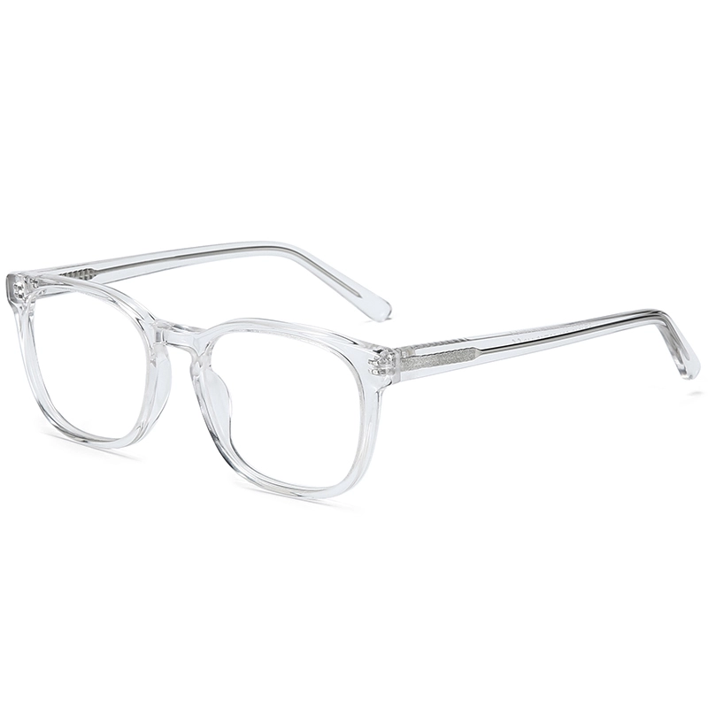 Transparent Acetate Prescription Glasses Women Anti-Blue-Ray Optical Eye Glasses Men Square Myopia Clear Eyeglasses New