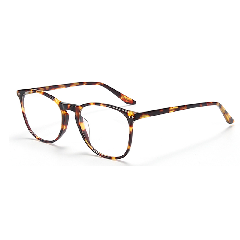 Acetate Prescription Glasses for Women Men Square Optical Myopia Spectacles Frames Anti Blue Light Ray Computer Eyewear