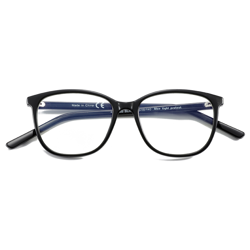 Super slim temple classic style resin lenses CP unisex blue light blocking glasses eyeglasses