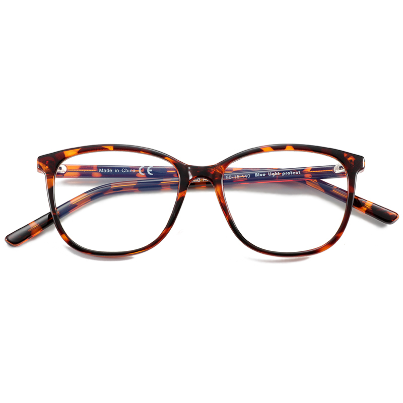 Super slim temple classic style resin lenses CP unisex blue light blocking glasses eyeglasses