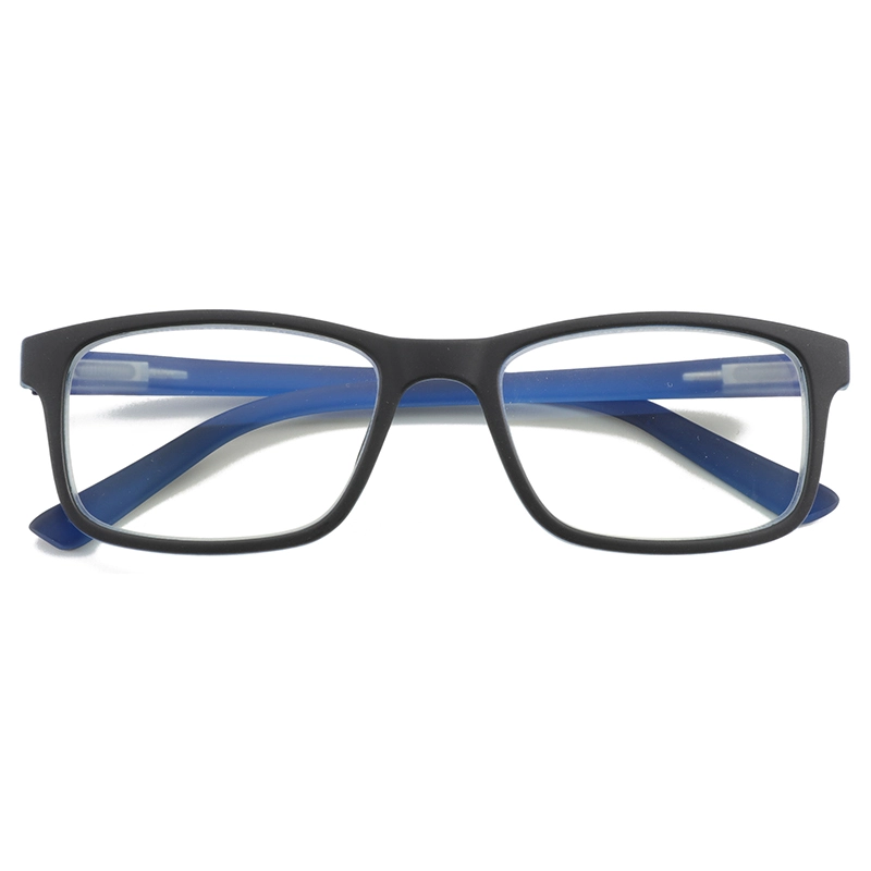 New fashion style resin lenses PC kids teenager unisex anti blue light glasses eye frames optical