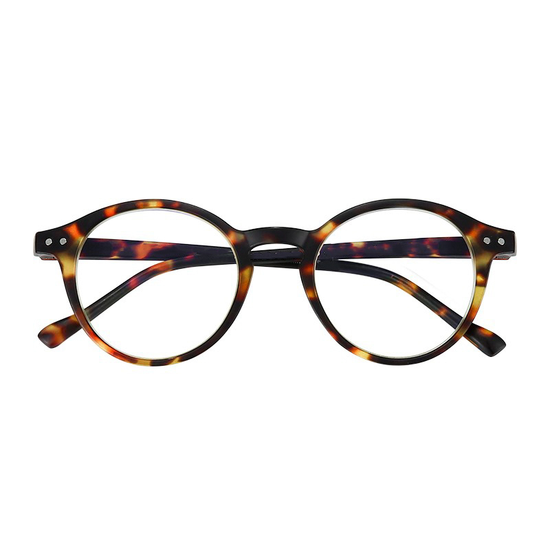 Factory wholesale retro vintage round design blue light blocking reading glasses