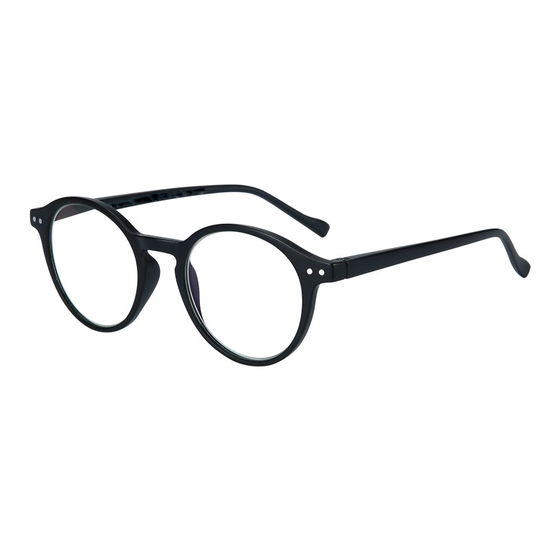 Factory wholesale retro vintage round design blue light blocking reading glasses