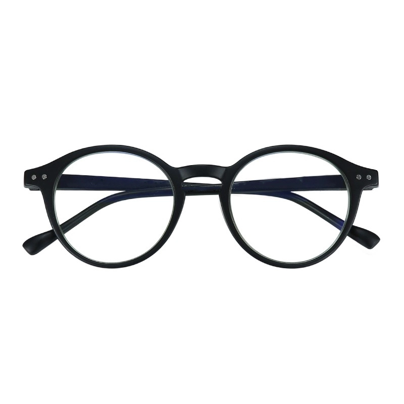 Factory wholesale retro vintage round design blue light blocking reading glasses