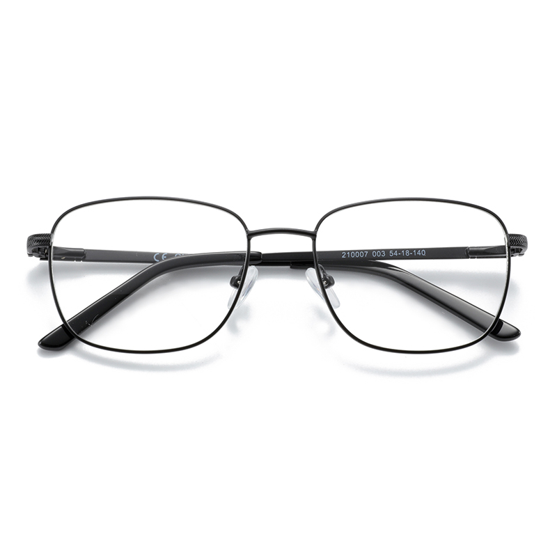 Classic business and leisure style resin lenses metal male men optical frames eyeglasses