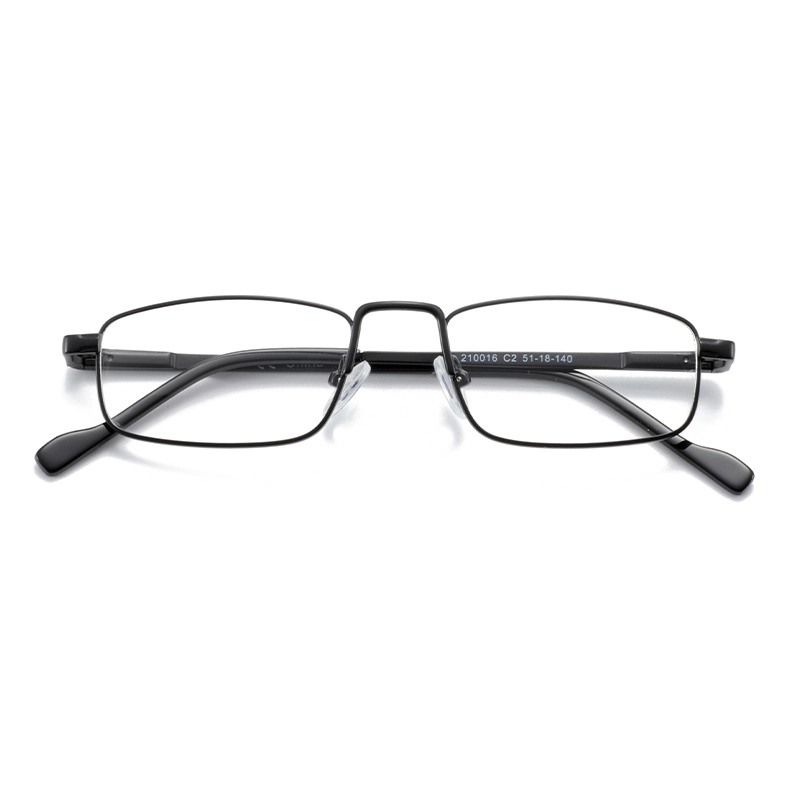 Full rim and square alloy shape style resin lenses metal men optical frames eyeglasses