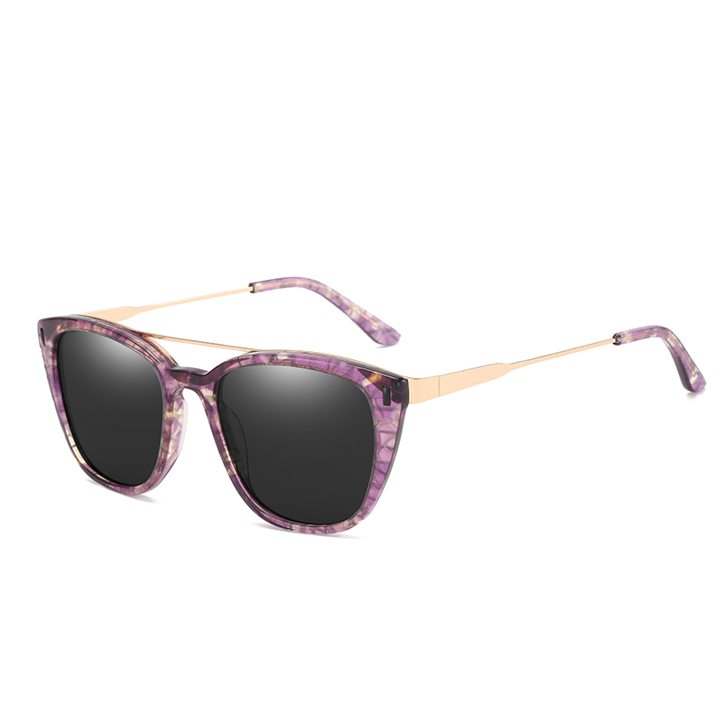 Luxury designer acetate frame polarized lens oversize sun glasses sunglasses for women