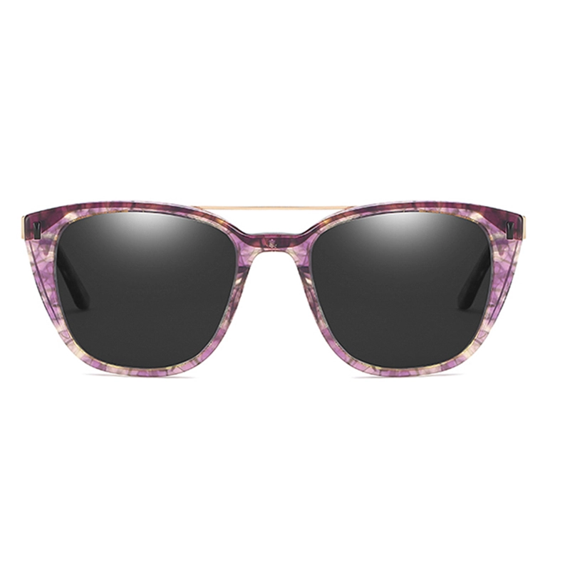 Luxury designer acetate frame polarized lens oversize sun glasses sunglasses for women