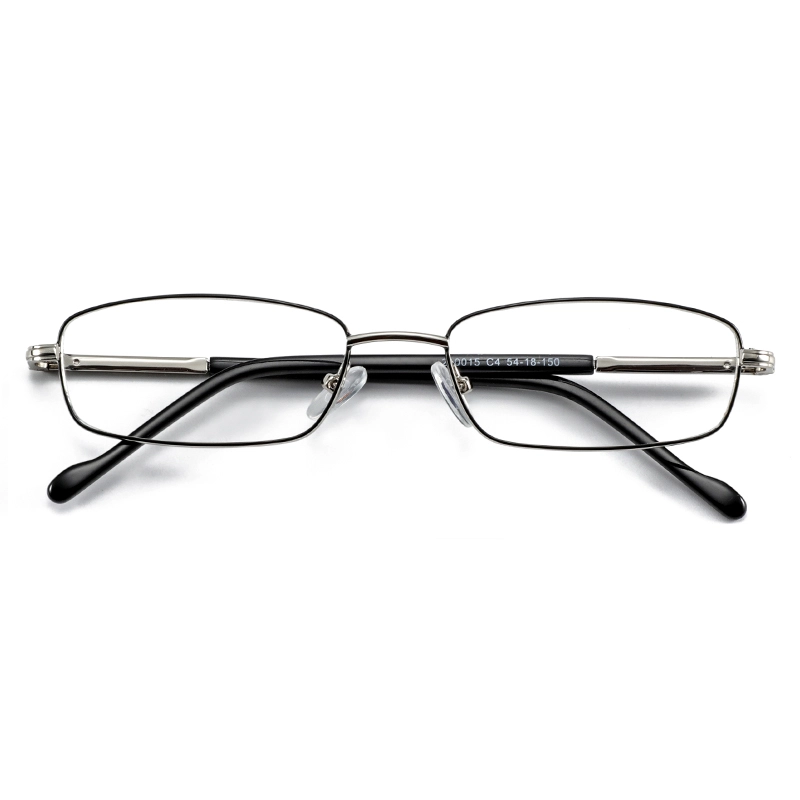 Oval retro style metal man glasses