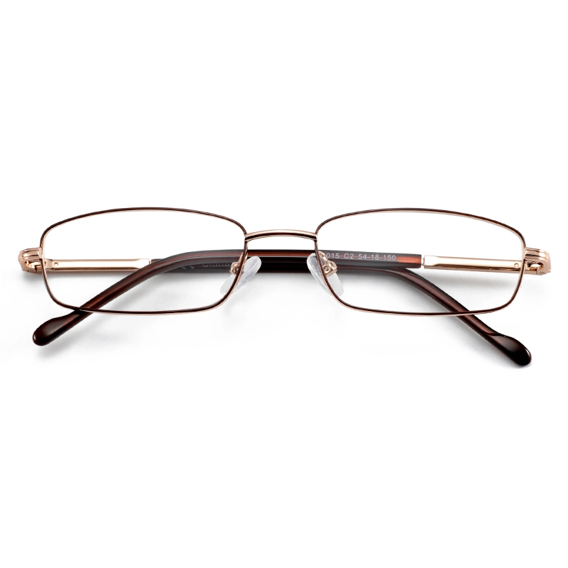 Oval retro style metal man glasses