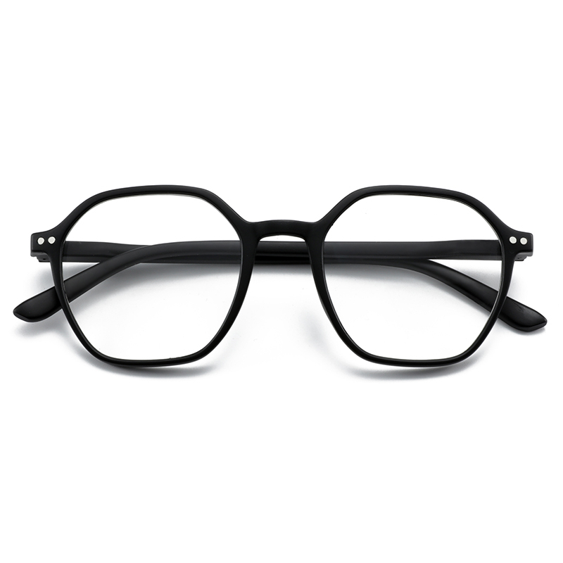 Polygon geometry fashion style injection molding neutral anti blue light optics