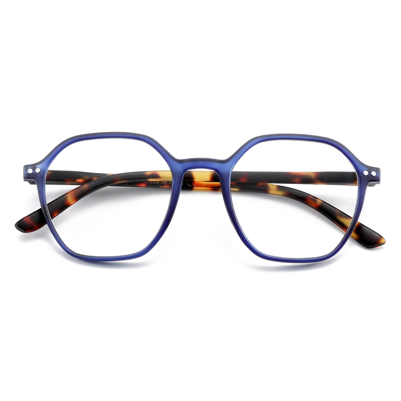 Polygon geometry fashion style injection molding neutral anti blue light optics