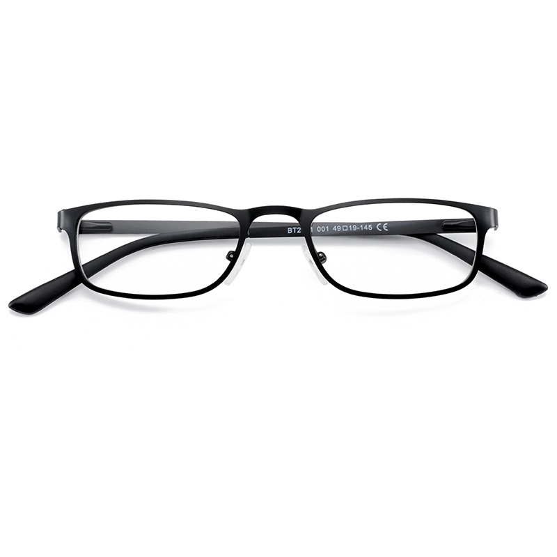 Oval retro style metal optical glasses for men