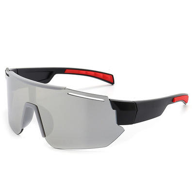 One-piece Half-rimless Sports Sunglasses Cycling Sun Glasses Wholesale