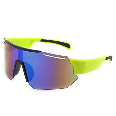 One-piece Half-rimless Sports Sunglasses Cycling Sun Glasses Wholesale