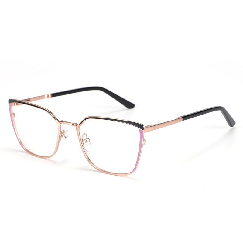 Alloy Patchwork Glasses Frames Optical Clear Lens Eye Glasses Optical Eyewear Frames Vintage Prescription Eyeglasses