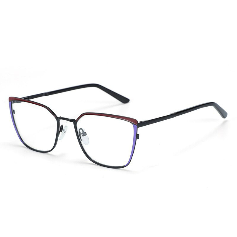 Alloy Patchwork Glasses Frames Optical Clear Lens Eye Glasses Optical Eyewear Frames Vintage Prescription Eyeglasses