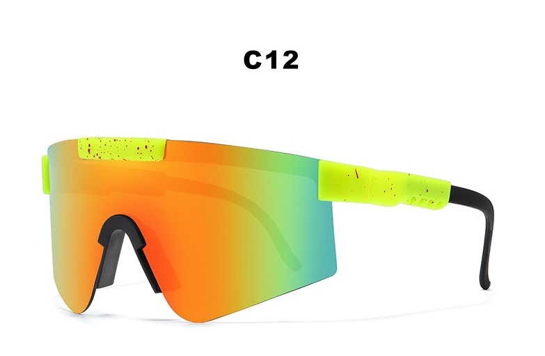 TR90 One-piece Polarized Sports Sunglasses Cycling Sun Glasses for Men