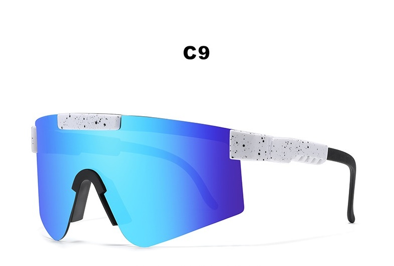 TR90 One-piece Polarized Sports Sunglasses Cycling Sun Glasses for Men