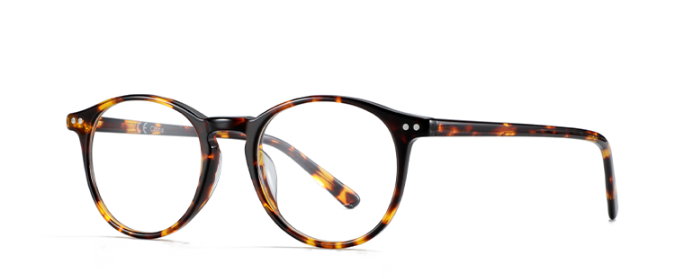 Best quality round acetate crystal transparent optical glasses frame for prescription glasses