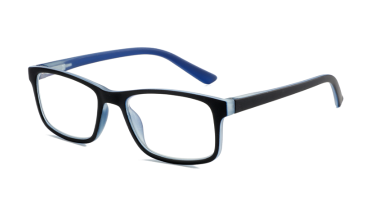 New fashion style resin lenses PC kids teenager unisex anti blue light glasses eye frames optical