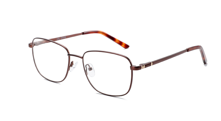 Classic business and leisure style resin lenses metal male men optical frames eyeglasses
