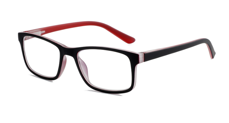 New fashion style resin lenses PC kids teenager unisex anti blue light glasses eye frames optical
