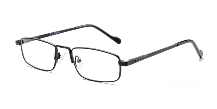 Full rim and square alloy shape style resin lenses metal men optical frames eyeglasses