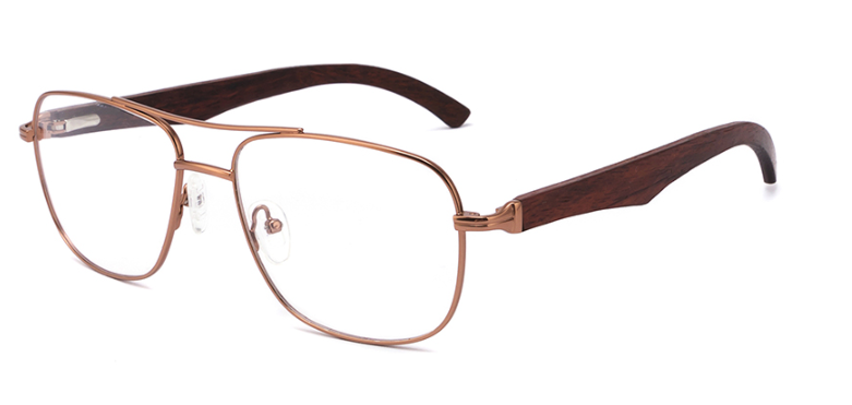 Vintage Glasses Frame Men Double Bridge Retro Eyeglasses Lightweight Optical Glasses Frame Classic Spectacle Eyewear