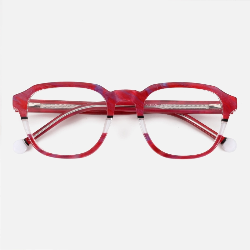 Retro Rectangular Ultralight Acetate Eyewear Eyeglasses Frames For Eye Glasses Pure Acetate Optical Glasses Frames For Men