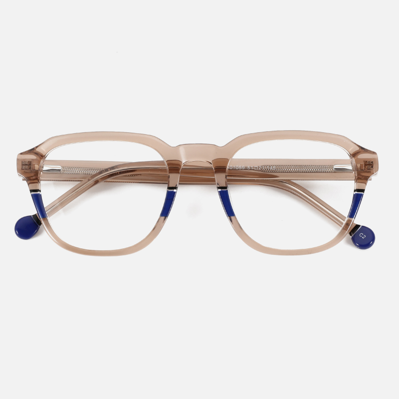Retro Rectangular Ultralight Acetate Eyewear Eyeglasses Frames For Eye Glasses Pure Acetate Optical Glasses Frames For Men
