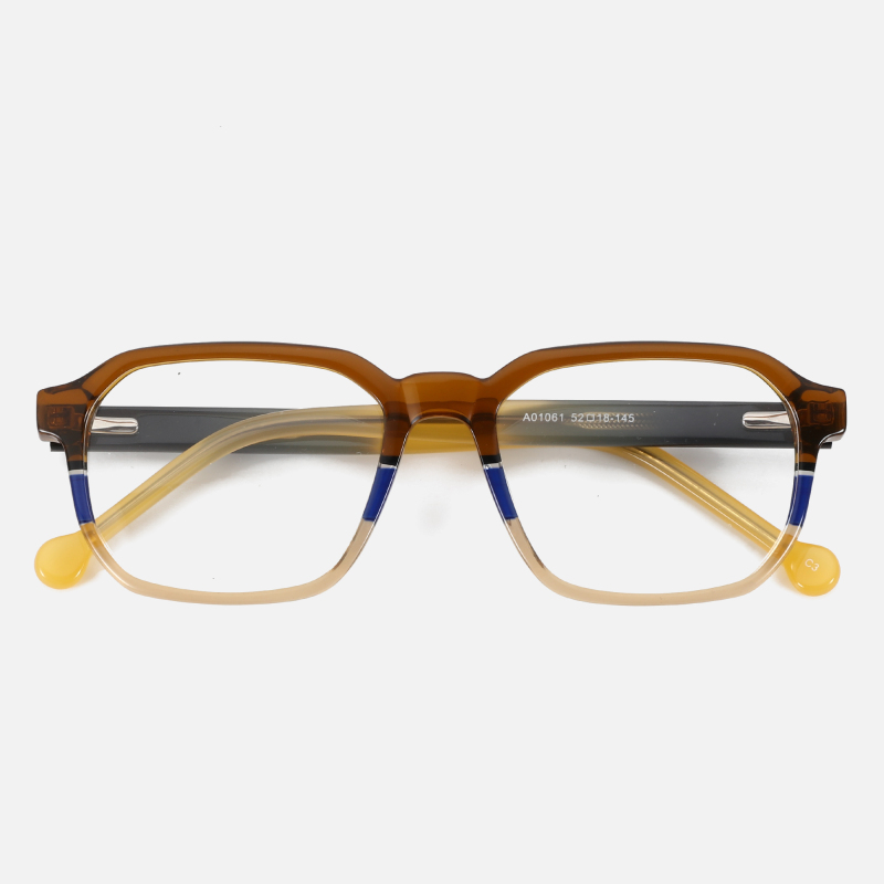 New Design Custom Logo Pure Acetate Optical Luxury Top Quality Retro rectangular Eyeglasses Frames For Men